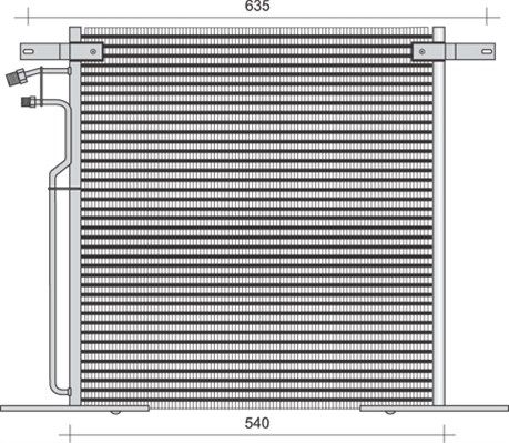 MAGNETI MARELLI Конденсатор, кондиционер 350203283000